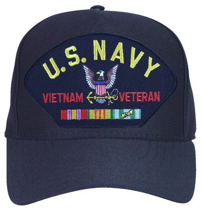 U.S. Navy Vietnam Veteran Cap with Logo and Ribbons Ball Cap