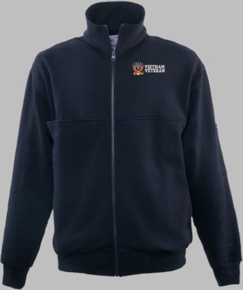 U.S. Navy Vietnam Veteran Game Sportswear Firefighters Full Zip Turtleneck