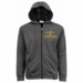 U.S. Navy Vietnam Veteran Men's 100% Polyester Heather Grey USA Full-Zip Hoodie