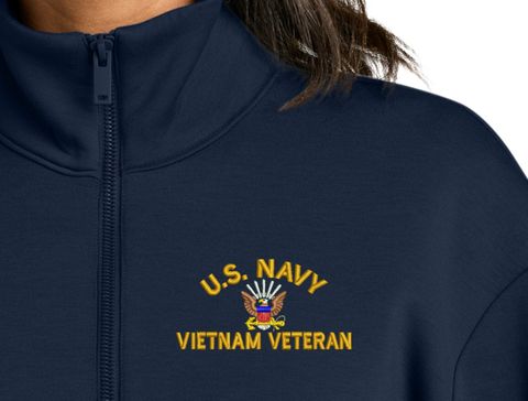 U.S. Navy Vietnam Veteran Women's Soft Spacer Quarter-Zip