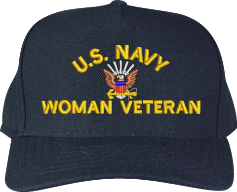 U.S. Navy Woman Veteran Embroidered Cap