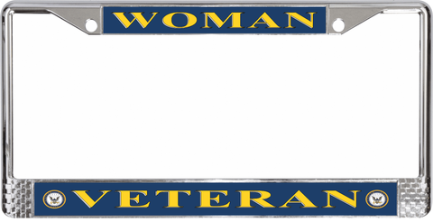 U.S. Navy Woman Veteran License Plate Frame