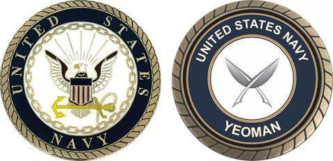 U.S. Navy Yeoman YN Challenge Coin