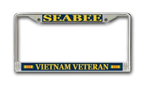 U.S. Seabee Vietnam Veteran License Plate Frame