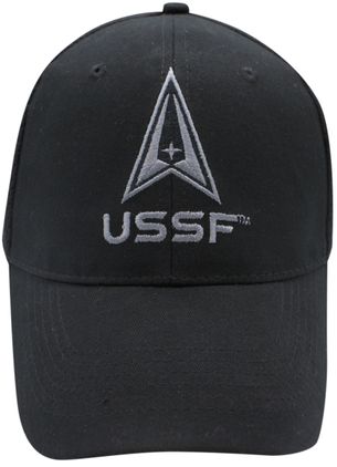 U.S. Space Force Black Mesh Back Cap
