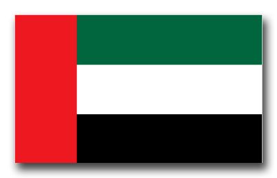 United Arab Emirates Flag Vinyl Transfer Decal