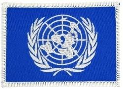 United Nations Flag 2 1/2" x 3" Patch