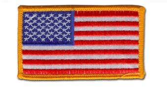 UNITED STATES 3&frac12;" FLAG HOOK & LOOP PATCH