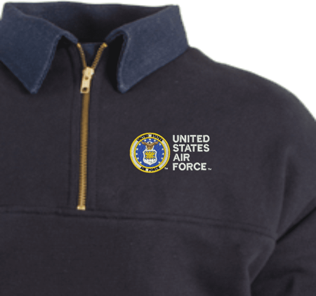 United States Air Force Game Sportswear Firefighters Quarter-Zip Work Shirt