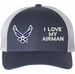 United States Air Force Hap Wings I Love My Airman Women's Cap