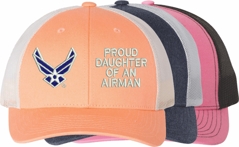 United States Air Force Hap Wings Proud Daughter of an Airman Women's Cap