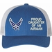 United States Air Force Hap Wings Proud Daughter of an Airman Women's Cap
