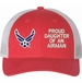 United States Air Force Hap Wings Proud Daughter of an Airman Women's Cap