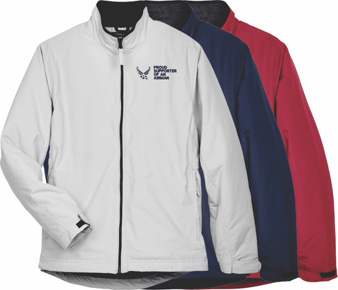 United States Air Force Hap Wings Proud Supporter of an Airman Women's Devon & Jones Jacket