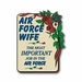 United States Air Force Wife Vinyl Transfer Decal