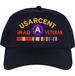 United States Army Central Iraq Veteran Embroidered Cap with Ribbons