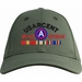 United States Army Central Iraq Veteran Embroidered Cap with Ribbons