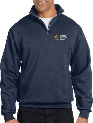 United States Army Embroidered Quarter-Zip Pullover