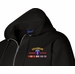 United States Army Europe Afghanistan Veteran with Ribbons Embroidered Zippered Hoodie