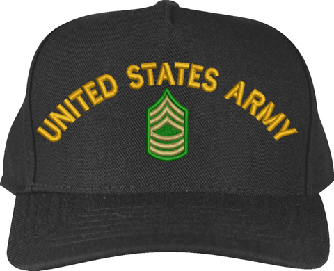 United States Army Master Sergeant E-8 Custom Embroidered Cap
