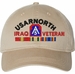 United States Army North Iraq Veteran with Ribbons Unstructured Dad Cap