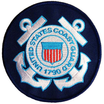 UNITED STATES COAST GUARD "1790" EMBLEM 4" PATCH