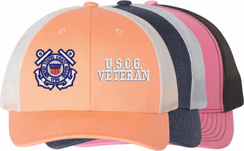United States Coast Guard Anchor Insignia Veteran Women's Cap