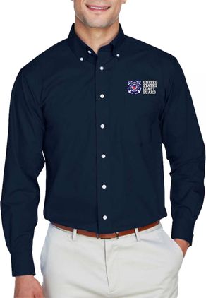 United States Coast Guard Embroidered Dress Shirt