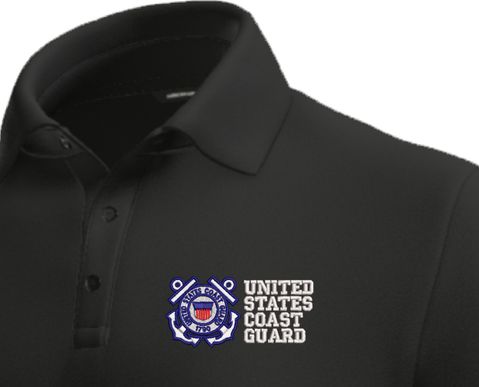 United States Coast Guard Moisture Wicking Polo