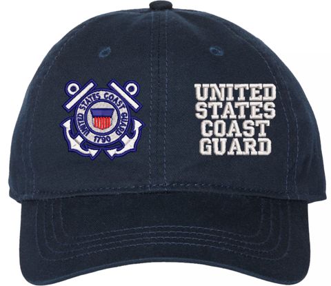 United States Coast Guard Unstructured Dad Cap