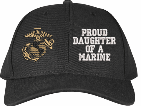 United States Marine Corps Eagle, Globe, & Anchor Proud Daughter of a Marine Women's Cap