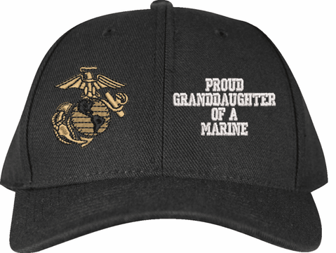 United States Marine Corps Eagle, Globe, & Anchor Proud Granddaughter of a Marine Women's Cap