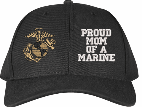 United States Marine Corps Eagle, Globe, & Anchor Proud Mom of a Marine Women's Cap