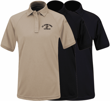 United States Marine Corps Eagle, Globe, & Anchor Veteran Women's Snag Free Polo