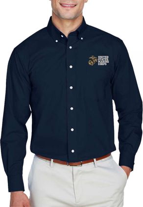 United States Marine Corps Embroidered Dress Shirt