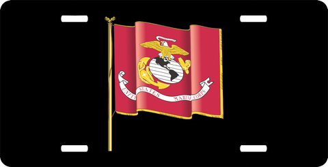 United States Marine Corps Flag License Plate