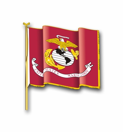 UNITED STATES MARINE CORPS FLAG VINYL TRANSFER DECAL
