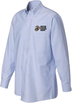 United States Marine Corps Light Blue Oxford Shirt Small