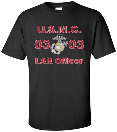 United States Marine Corps MOS 0303 LAR Officer Apparel