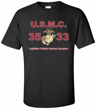 United States Marine Corps MOS 3533Logistics Vehicle SystemOperator Apparel