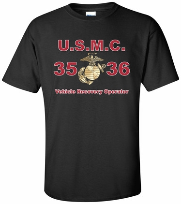 United States Marine Corps MOS 3536Vehicle RecoveryOperator Apparel
