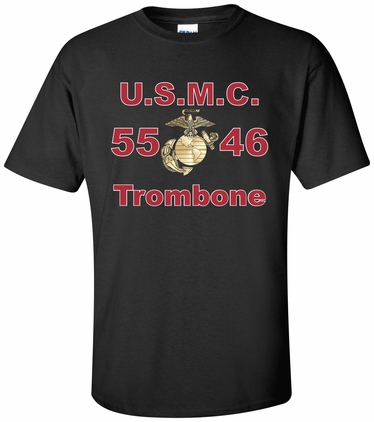 United States Marine Corps MOS 5546Trombone Apparel