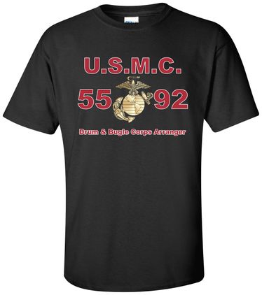 United States Marine Corps MOS 5592 Drum & Bugle Corps Arranger Apparel
