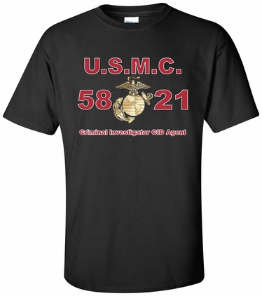 United States Marine Corps MOS 5821 Criminal Investigator CID Agent Apparel