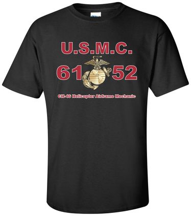 United States Marine Corps MOS 6152 CH-46 Helicopter Airframe Mechanic Apparel