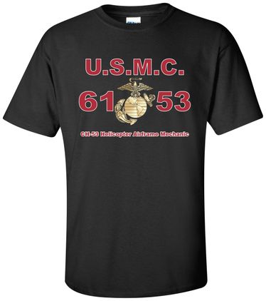 United States Marine Corps MOS 6153 CH-53 Helicopter Airframe Mechanic Apparel