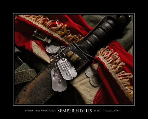 United States Marine Corps - Semper Fidelis - Giclee Print