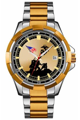 United States Marine Corps Stainless Iwo Jima Watch