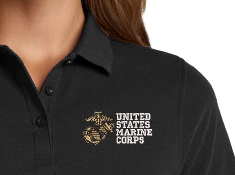 United States Marine Corps Women's Stain-Release Polo
