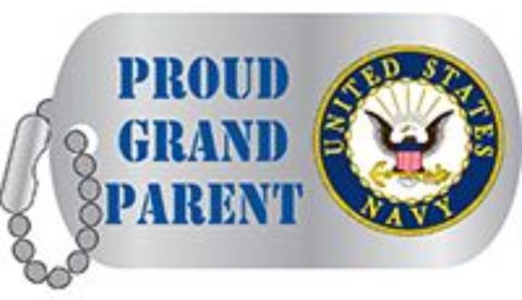 United States Navy Proud Grandparent 1 Inch Lapel Pin